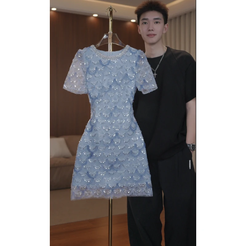 【语馨服饰轻奢女装】9569高贵气质显瘦百搭连衣裙