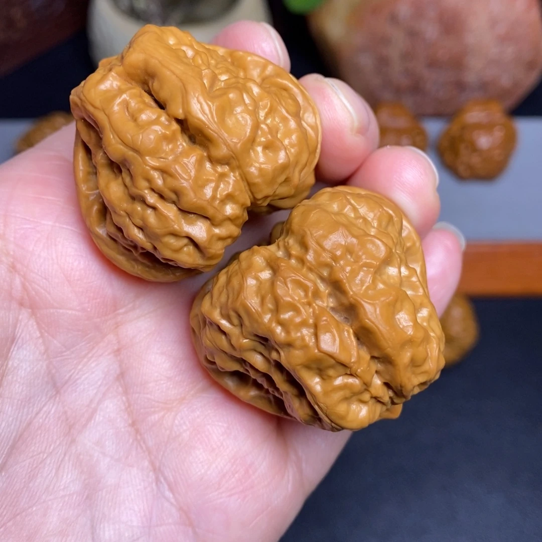 文玩核桃把件40三家蛙