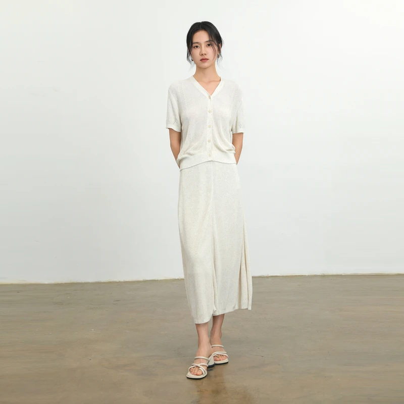 【夏款上新】AIRIQI都市毛织两件套上下时尚套装AH42TZ076