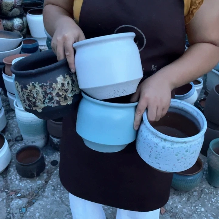 紫砂花盆口15高14正品正品