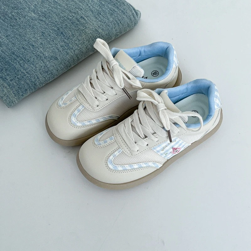 米兰色大头德训板鞋女2025秋季新款软底舒适复古百搭轻便小白鞋潮