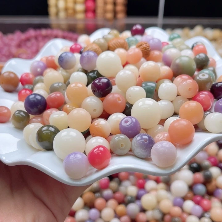 白玉菩提吊坠z9-12mm/500颗混珠瑕