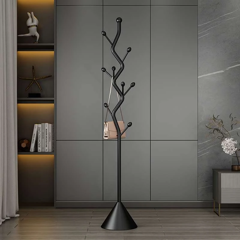 高级创意艺术衣帽架落地卧室家用北欧轻奢挂衣架酒店会所衣服架子
