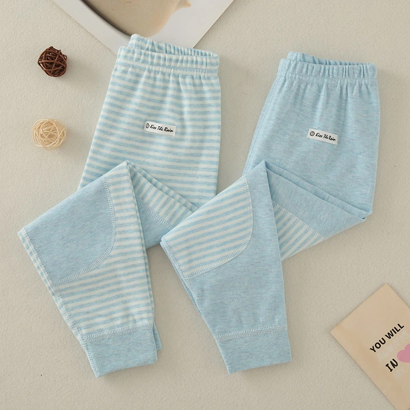 秋冬儿童秋裤男女童内穿纯棉护膝保暖长裤宝宝打底裤弹力棉毛睡裤