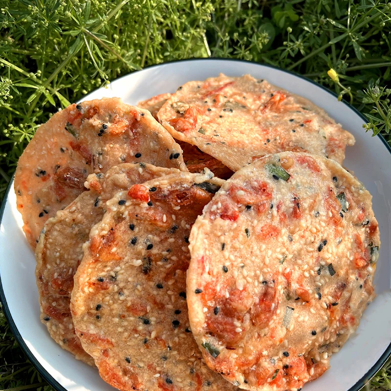 【新品】月亮虾巴江西赣州特产月亮巴  花生巴 虾米口味400克