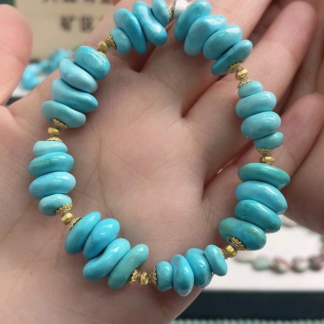 18K金镶嵌绿松石珠宝奇石