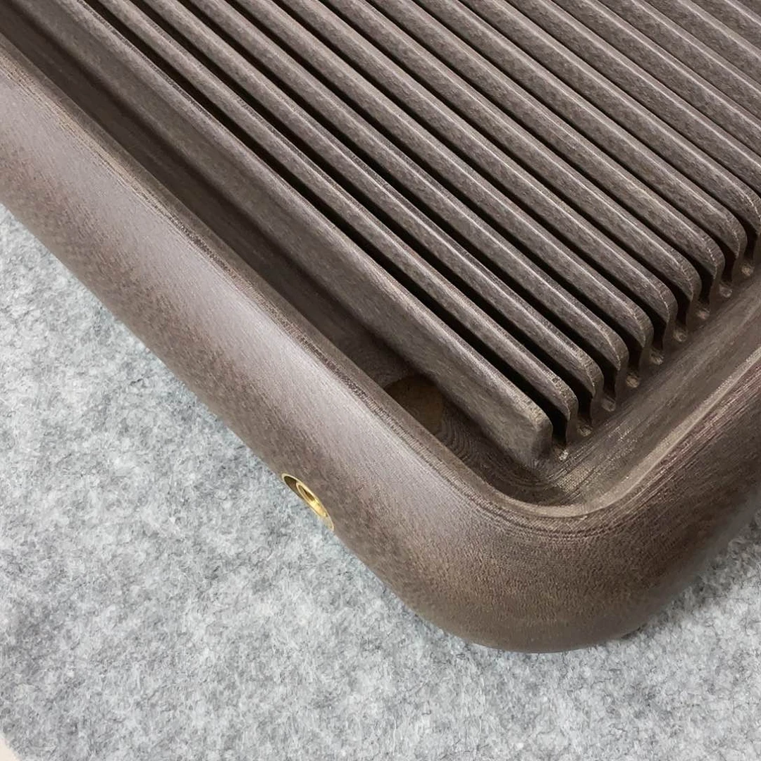 【闪购商品】挣*功电木茶盘紫龙纹素盘60/40/5