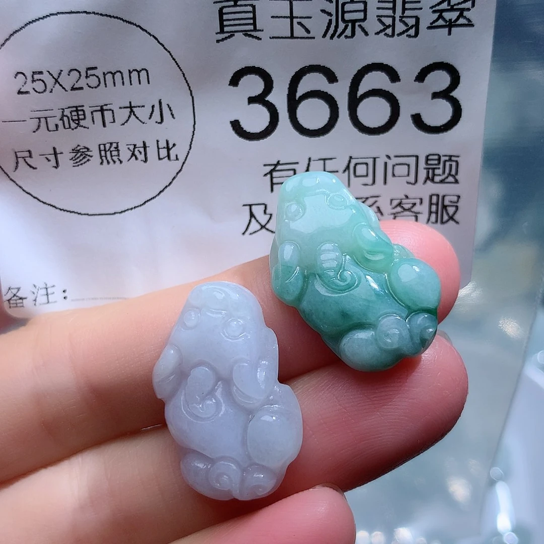 翡翠颈饰未镶嵌3663。