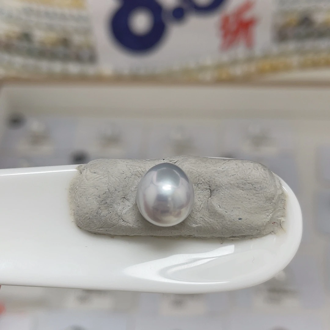 未镶嵌9-10澳白裸珠无暇海水珍珠