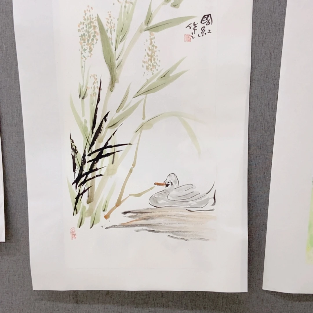 国画手写手绘国画123