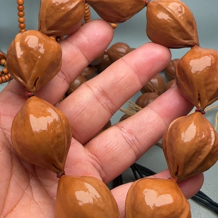 青***碑手串橄榄核橄榄核原皮手串