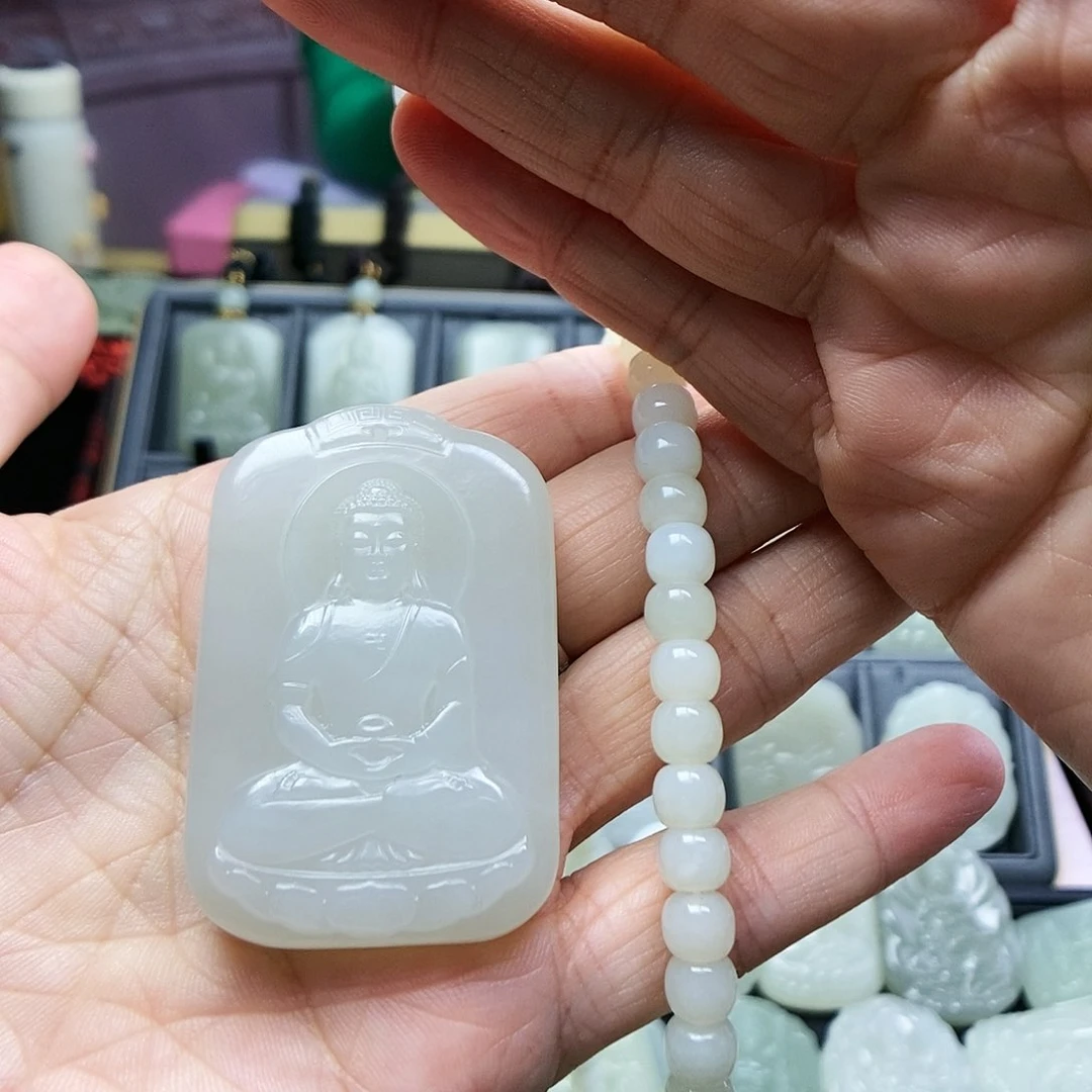 和田玉颈饰未镶嵌代*人