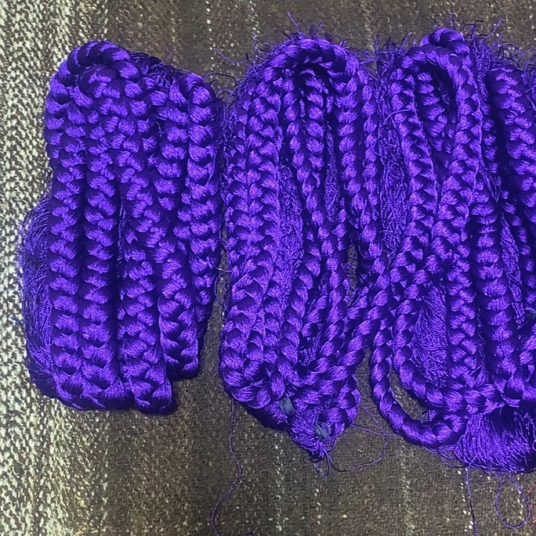 民族风手工串珠头帕精致百搭丝线辫子4米8长