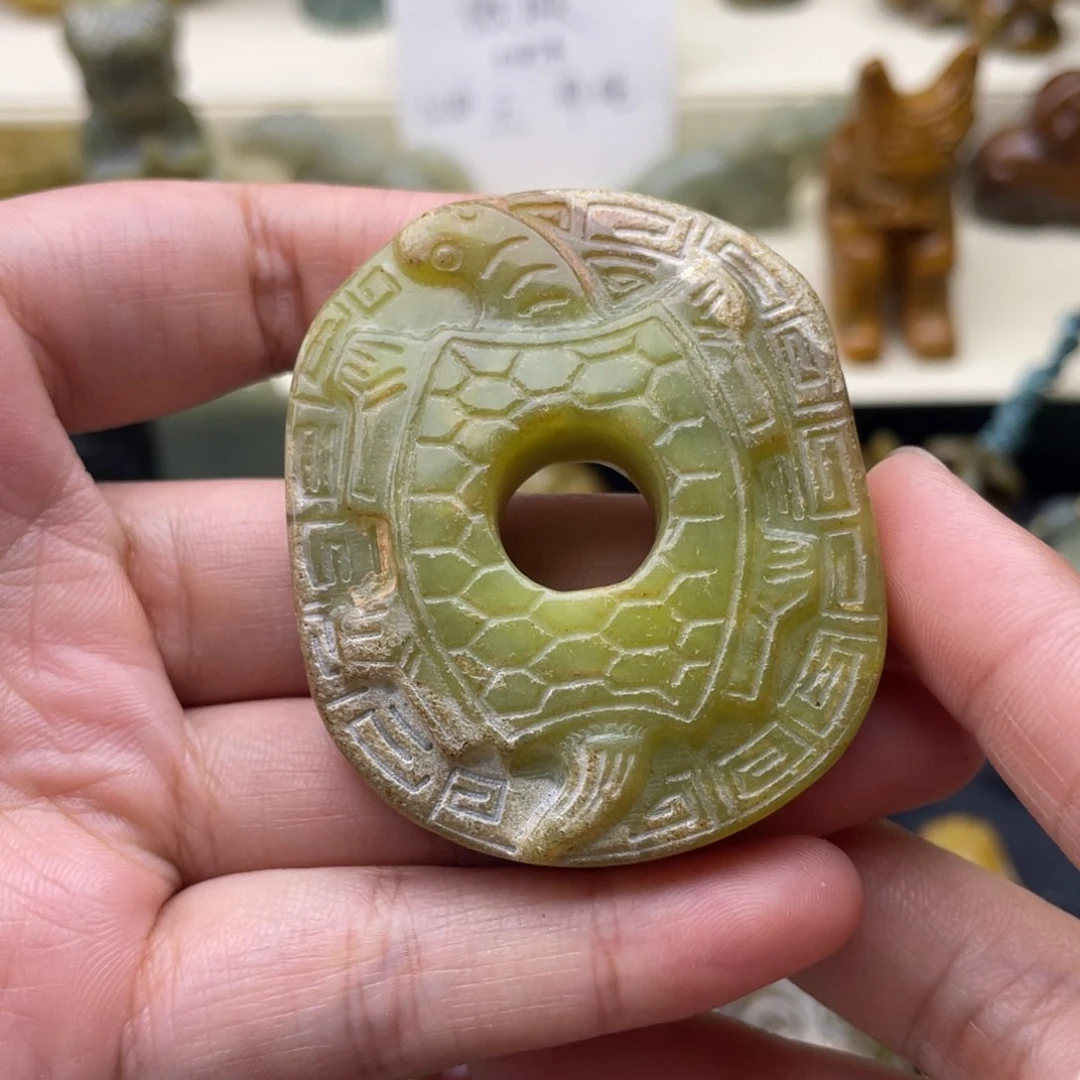 蛇纹石玉未镶嵌颈饰19