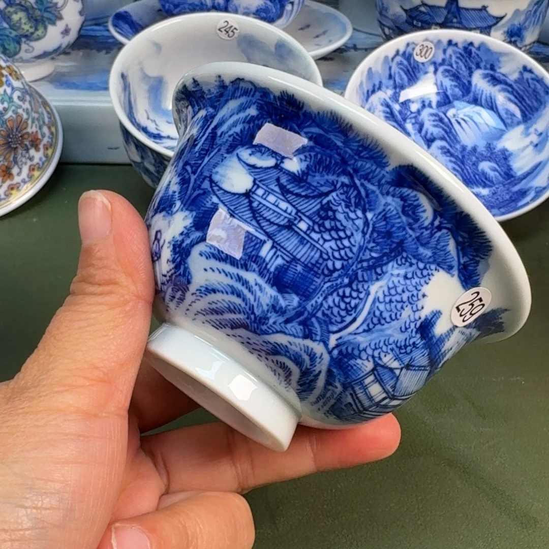 陶瓷景德镇纯手绘茶具圆圆210