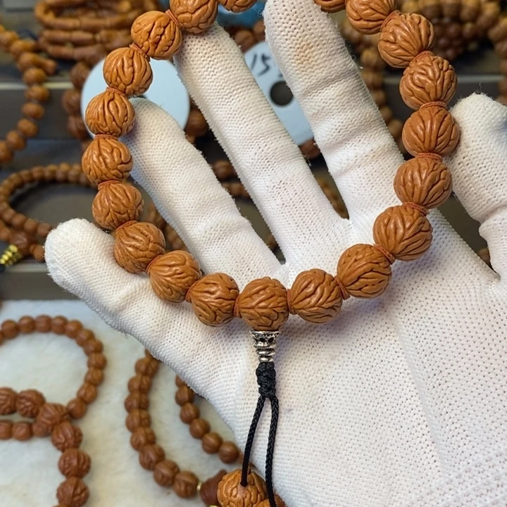 桃核手串秦岭龙纹