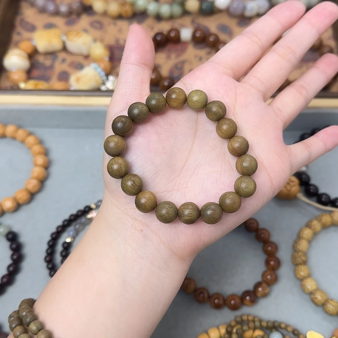 菩提手串/手链10绿檀素圈