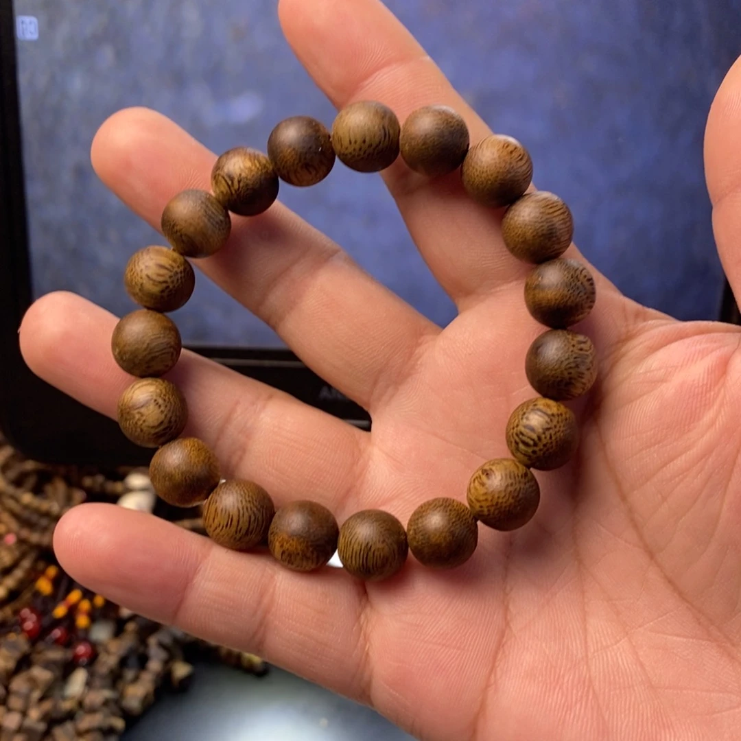 沉香手串圆珠11单圈10克多样性发一