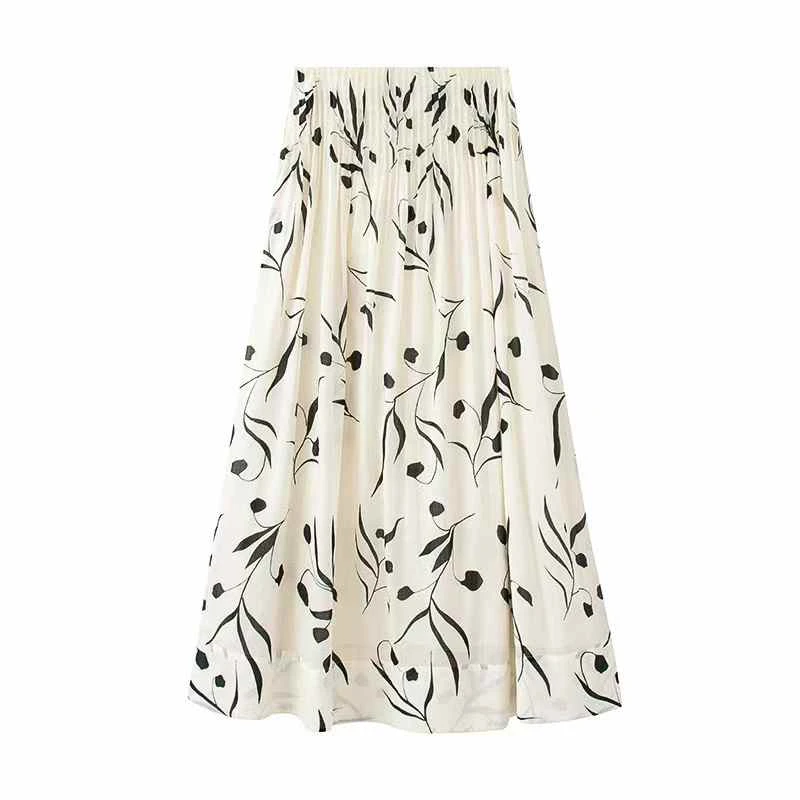 艾家同款2025年夏新款时尚百搭高腰显瘦半身裙50523533