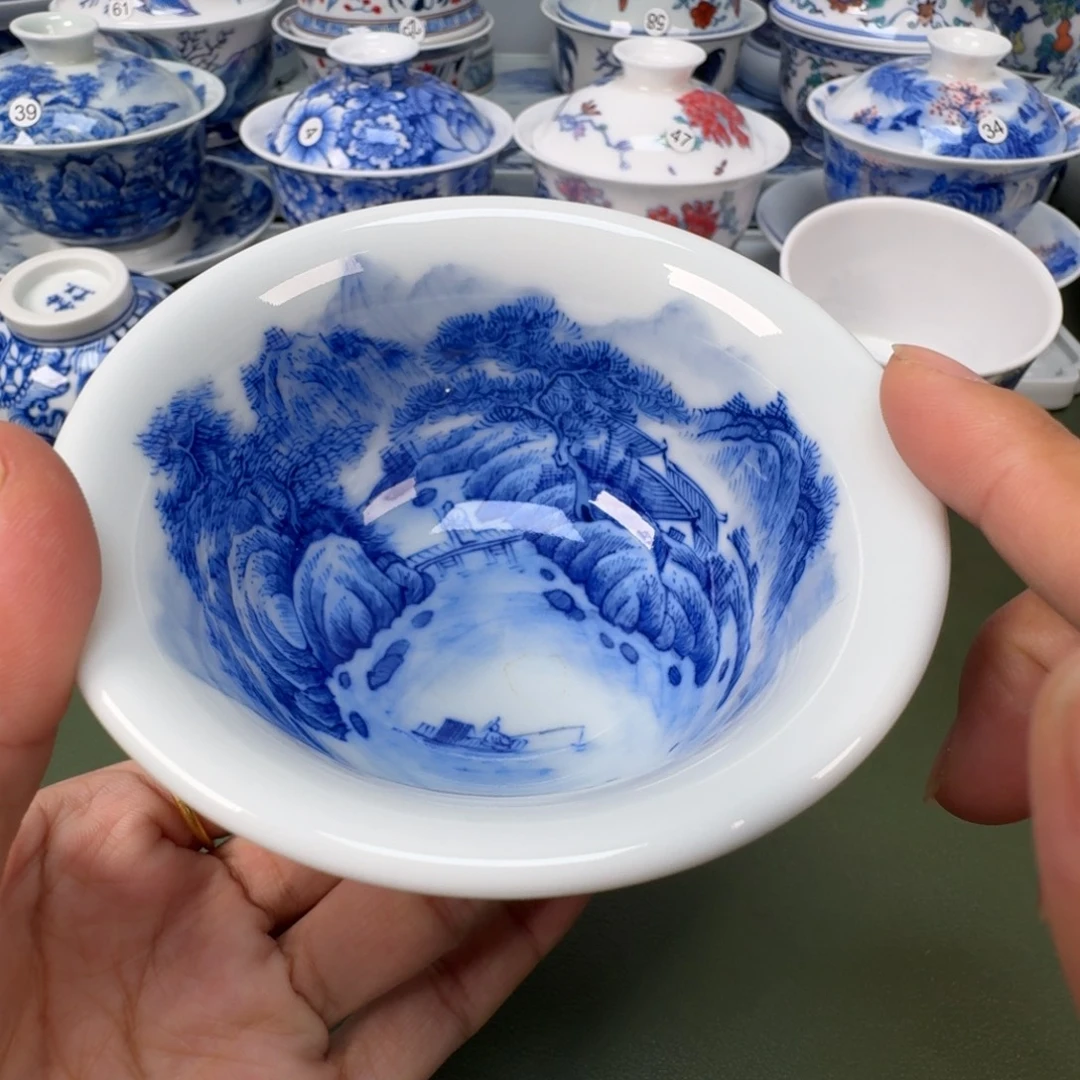 陶景德镇纯手工纯手绘茶具木木2