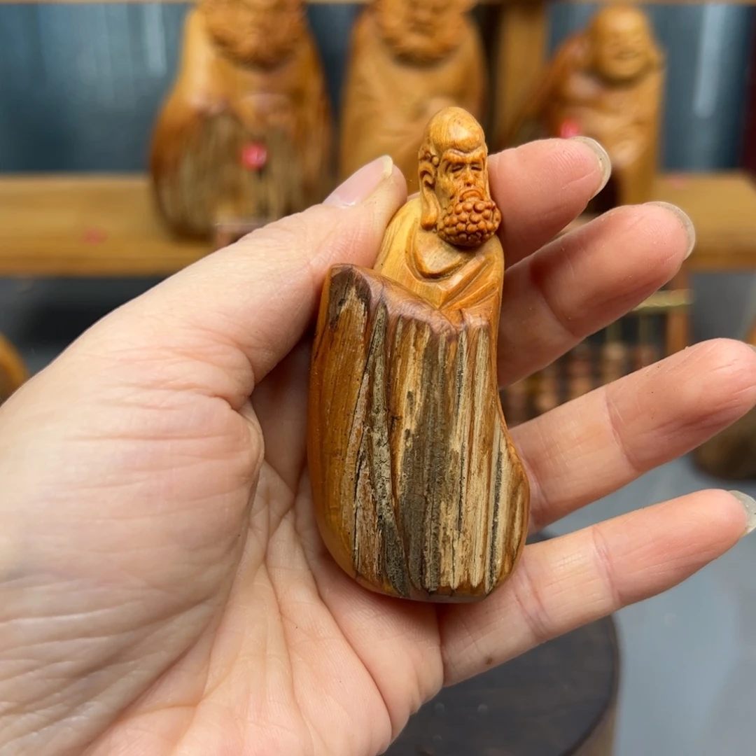 柏木崖柏木摆件手把件，