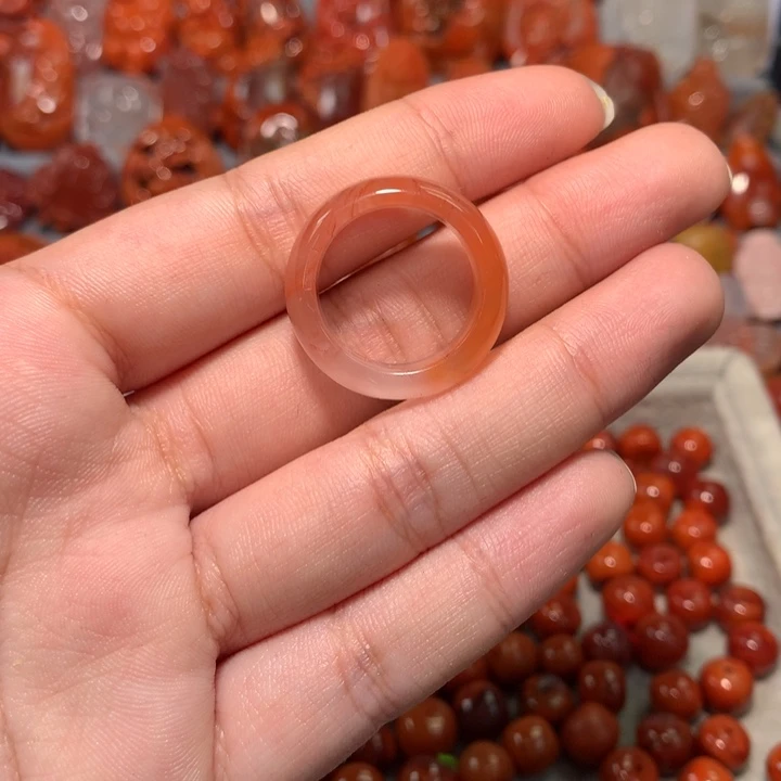 【闪购商品】未镶嵌跑环戒指18内径南红玛瑙