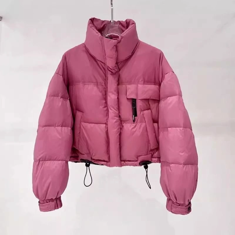 棉服女短款2025秋冬新款韩版立领简约加厚小个子洋气面包服外套潮