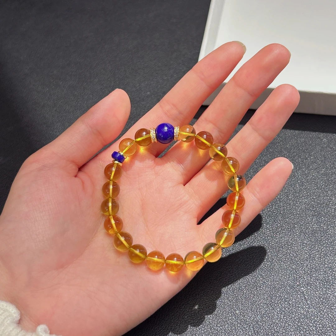 金蓝琥珀手串 244741-17