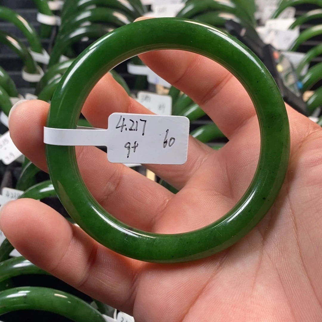 和田玉（碧玉）未镶嵌手镯60