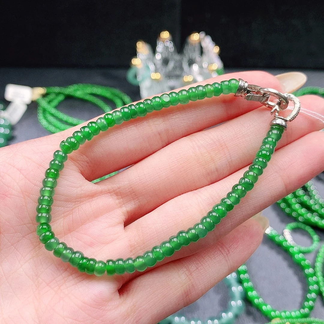 翡翠未镶嵌手串手链