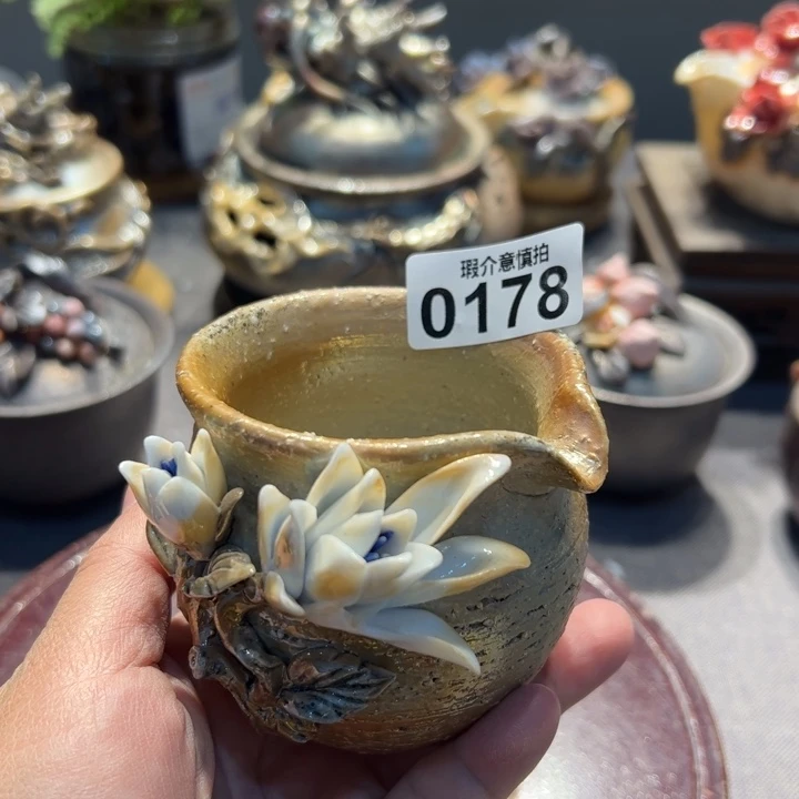 柴烧茶器，纯手工制作