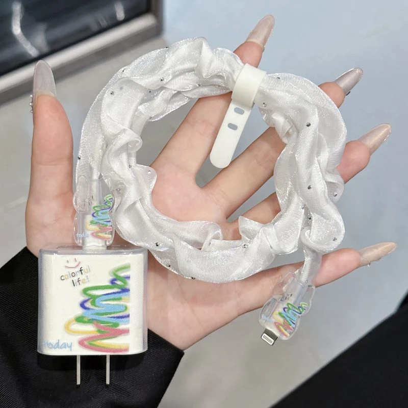 数据线保护套20w适用苹果15promax充电头16防摔软壳14 13防折断12