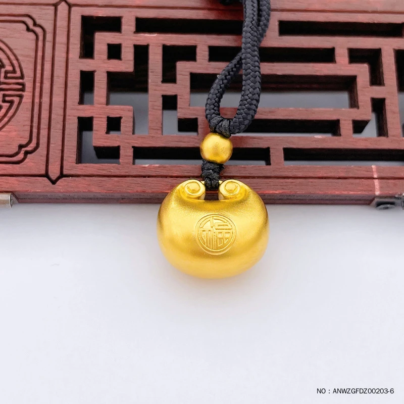 水贝古法黄金小胖福吊坠精美经典配黑绳【不支持七天无理由】