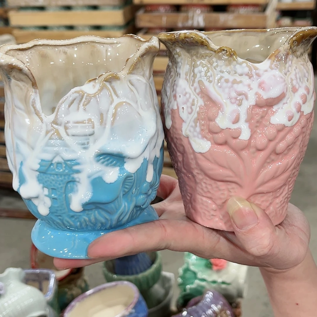 【闪购商品】陶瓷陶瓷多肉植物花盆