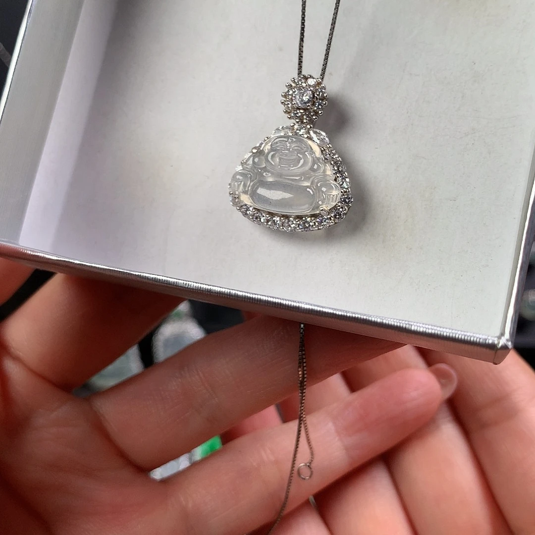 翡翠银S925镶嵌颈饰1111111