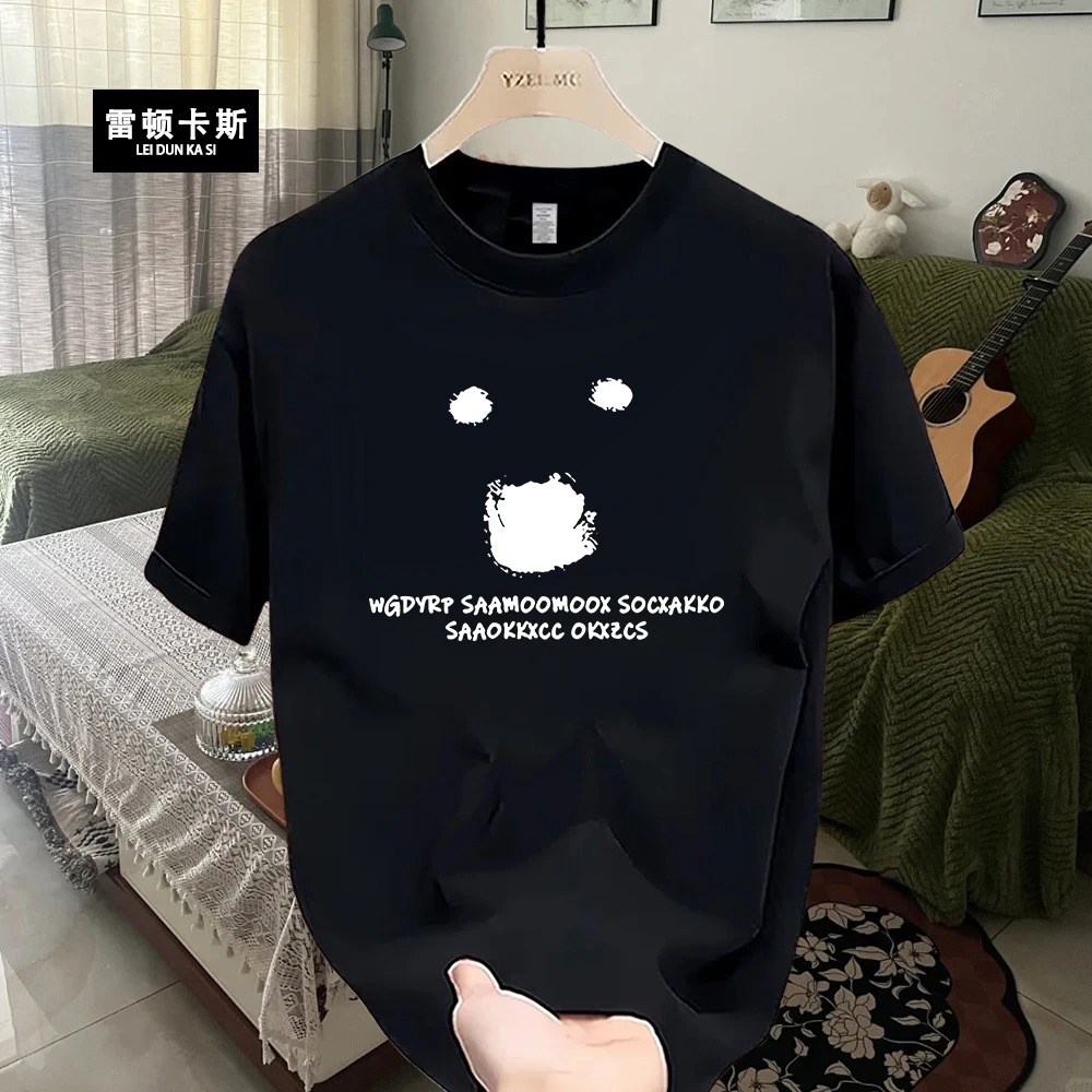 雷顿卡斯美式痞帅重磅纯棉短袖T恤青年男女款夏季ins潮牌圆领上衣