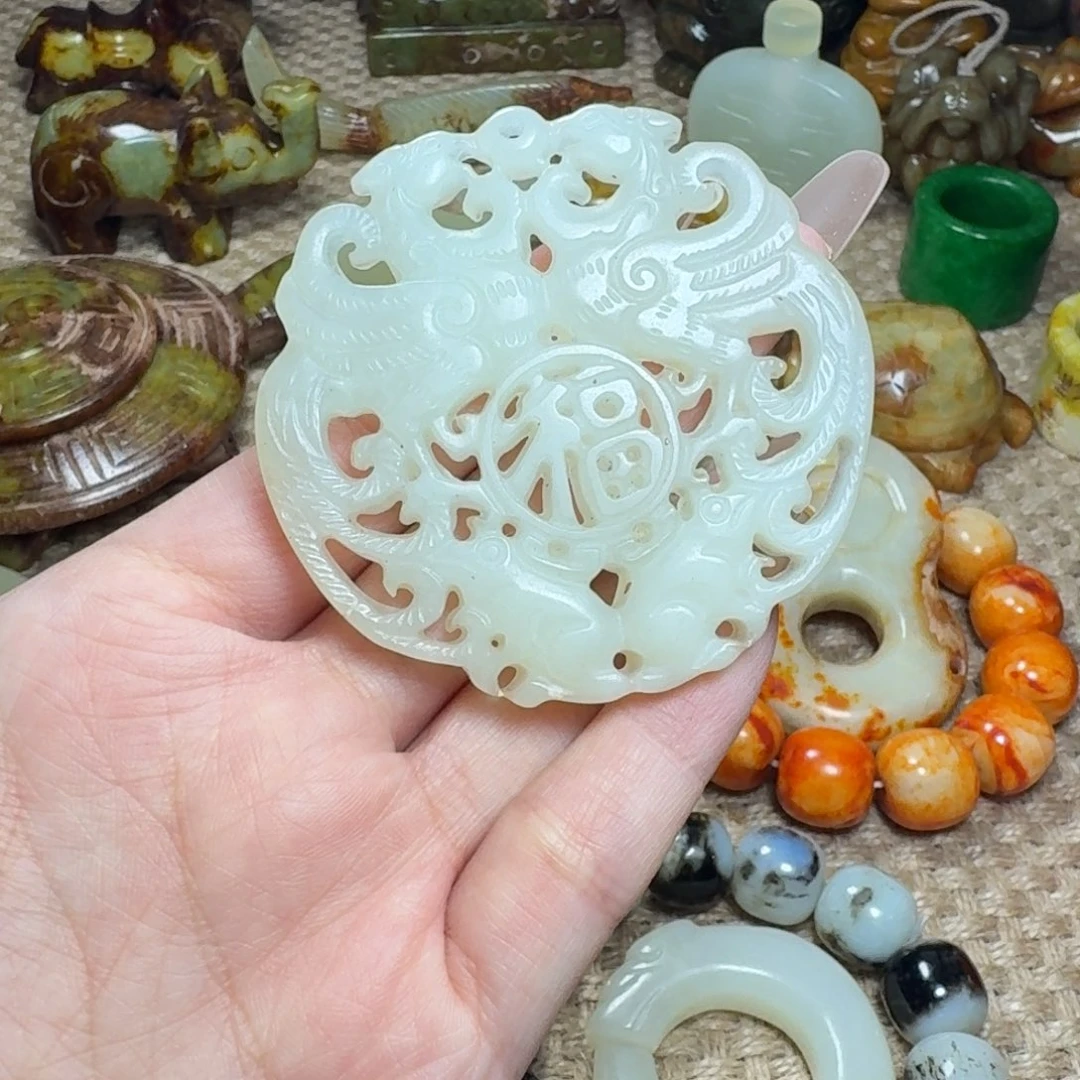 白玉菩提吊坠挂件
