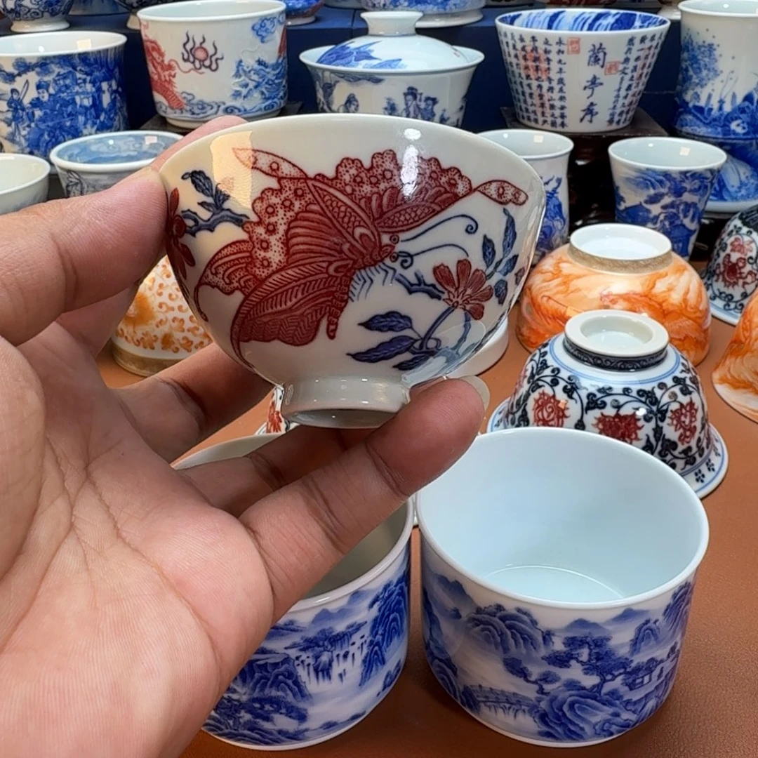 ****哥杯子景德镇全手工手绘陶瓷
