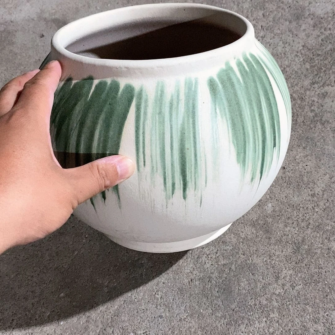 紫砂花盆正品口18高20