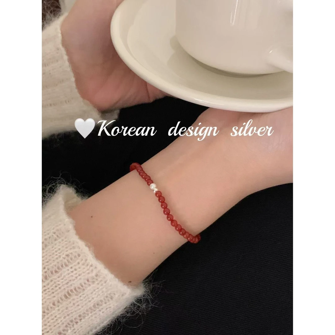 925银亚克力手链 L-YHZ041#精致好看百搭串珠手链