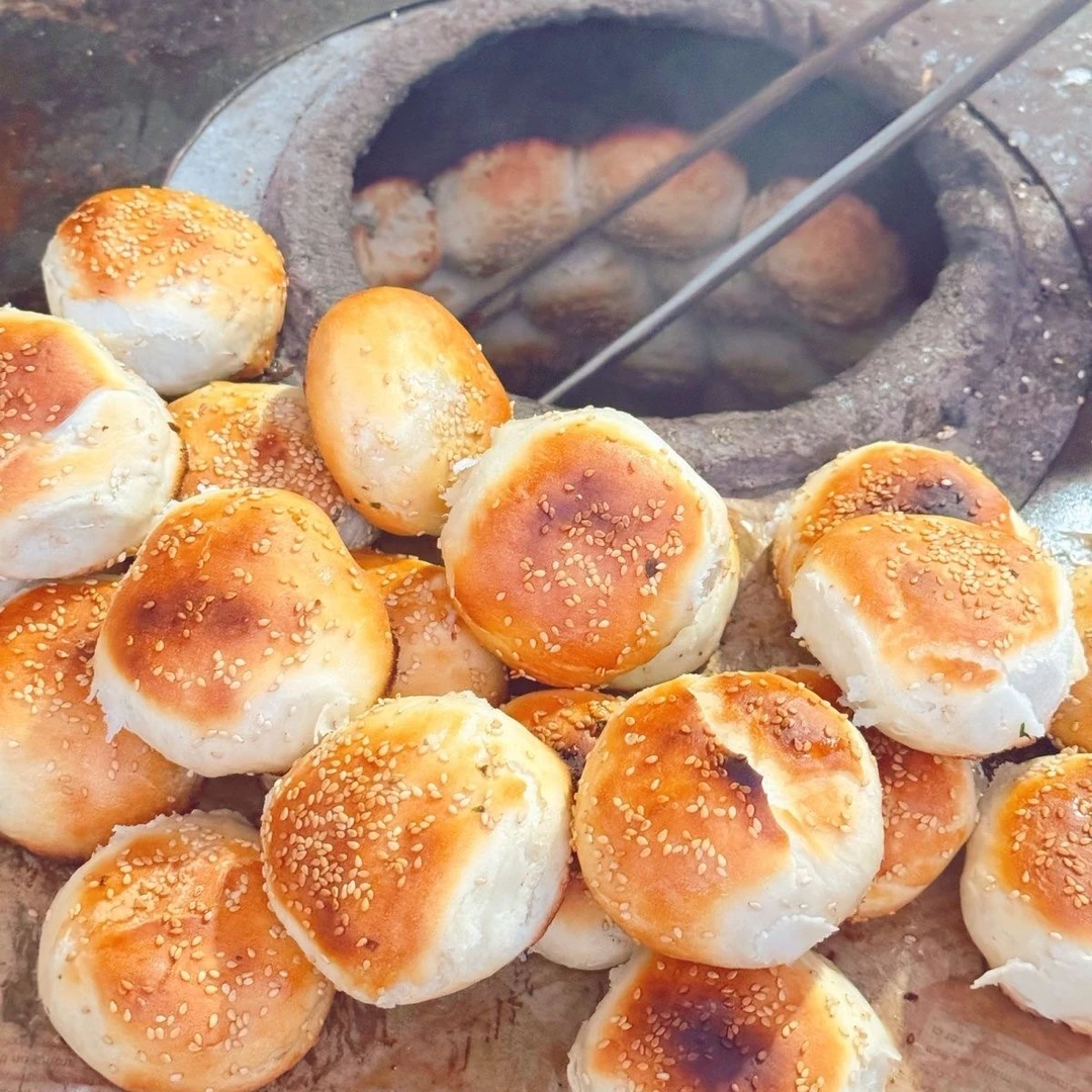 滨海特色小吃萝卜丝夹心擦酥传统油酥老式烤饼烧饼擦酥酥饼加热