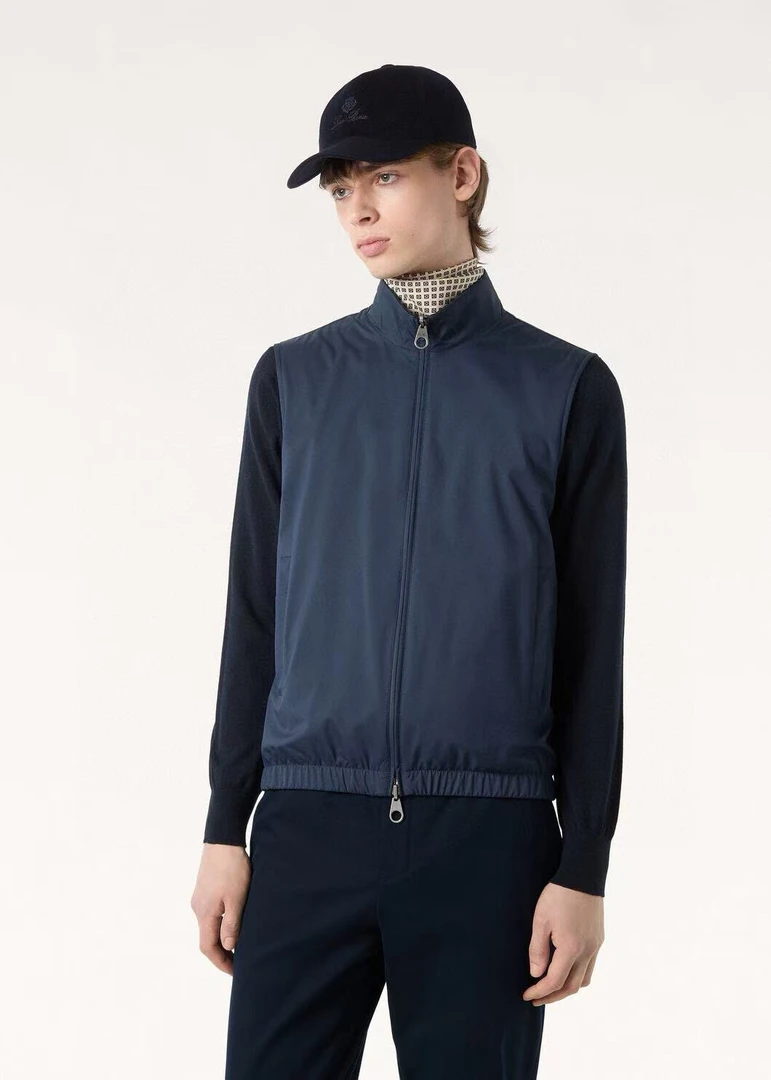 高定男装  LP  秋冬新款 25s 微纤维 两面穿 男士 背心  WT041