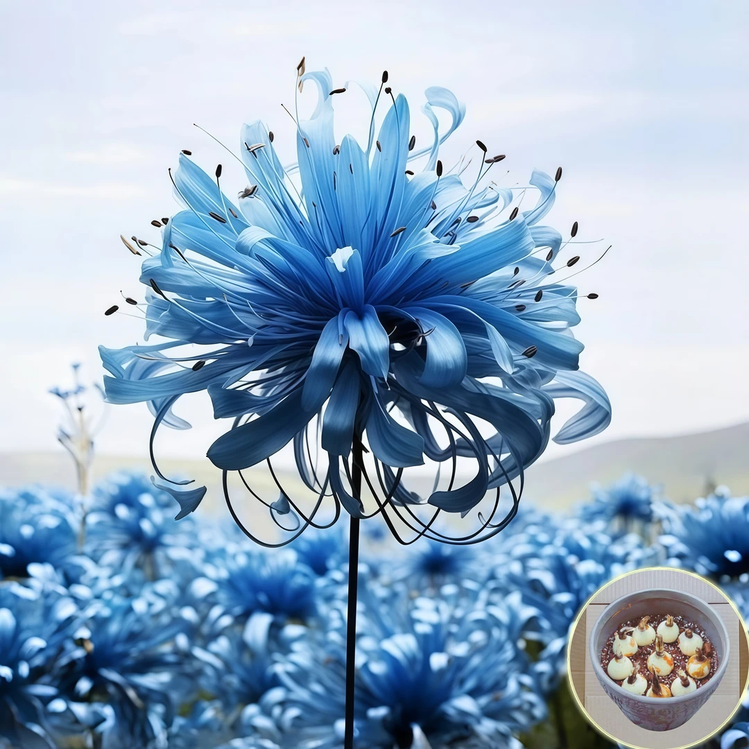 【冰川蓝】彼岸花盆栽种球石蒜水培土培四季开花多年生曼珠沙华花卉