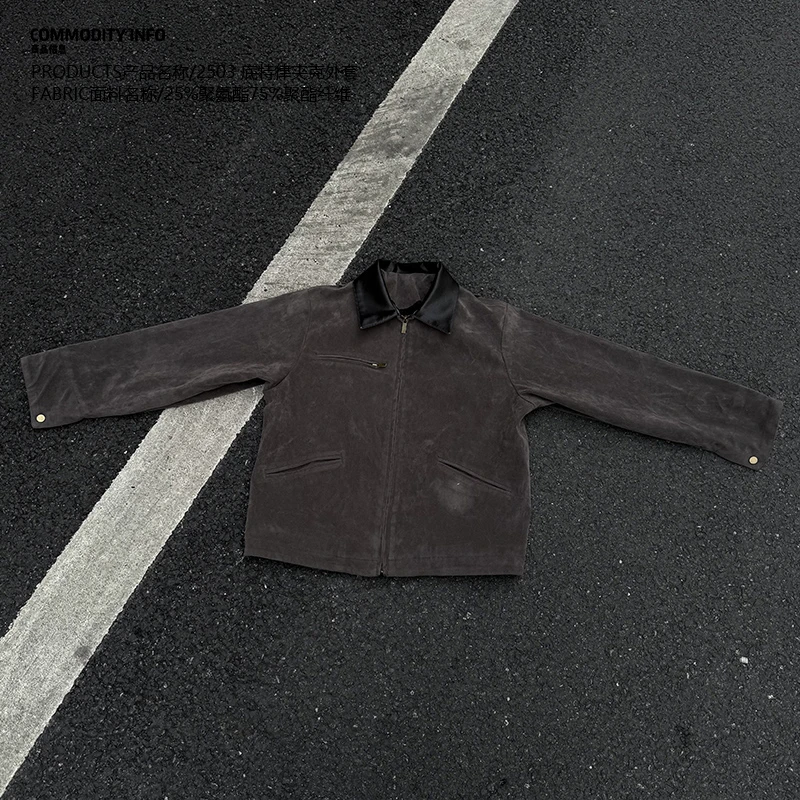 CNIE凡越【底特律】美式复古设计小众翻领夹克外套 2503