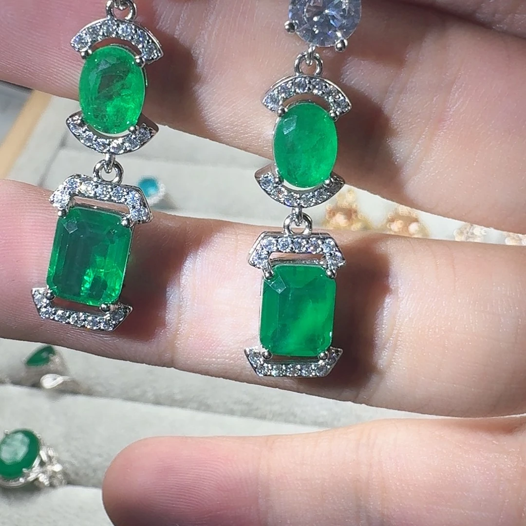 芙蓉石戒指银S925镶嵌