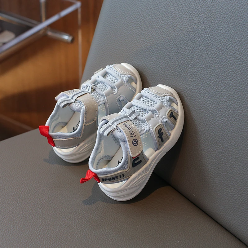 宝宝凉鞋夏季2024年婴儿软底学步鞋小童防踢包头鞋子男童凉鞋软底