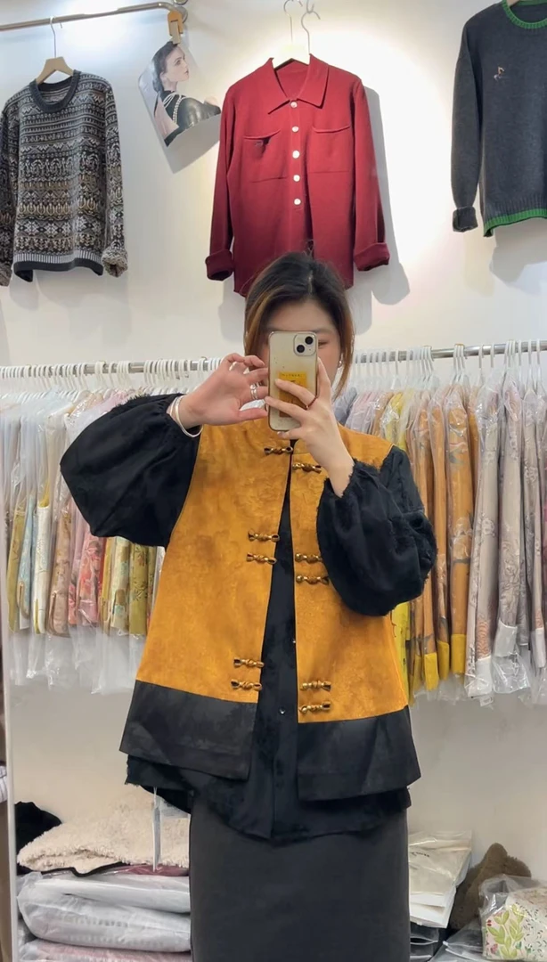韩系新中式国风马甲女2025新款春秋高级感气质宽松洋气马夹背心潮