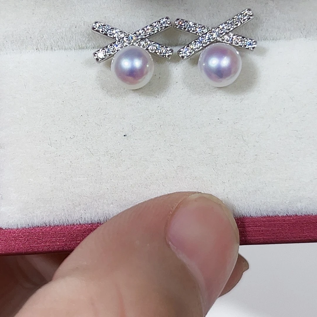 淡水珍珠颈饰银S925镶嵌