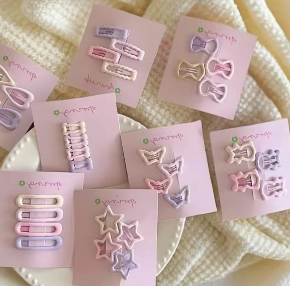 甜美洋气高级感星星BB发夹前额碎发夹复古优雅百搭超可爱网红发夹