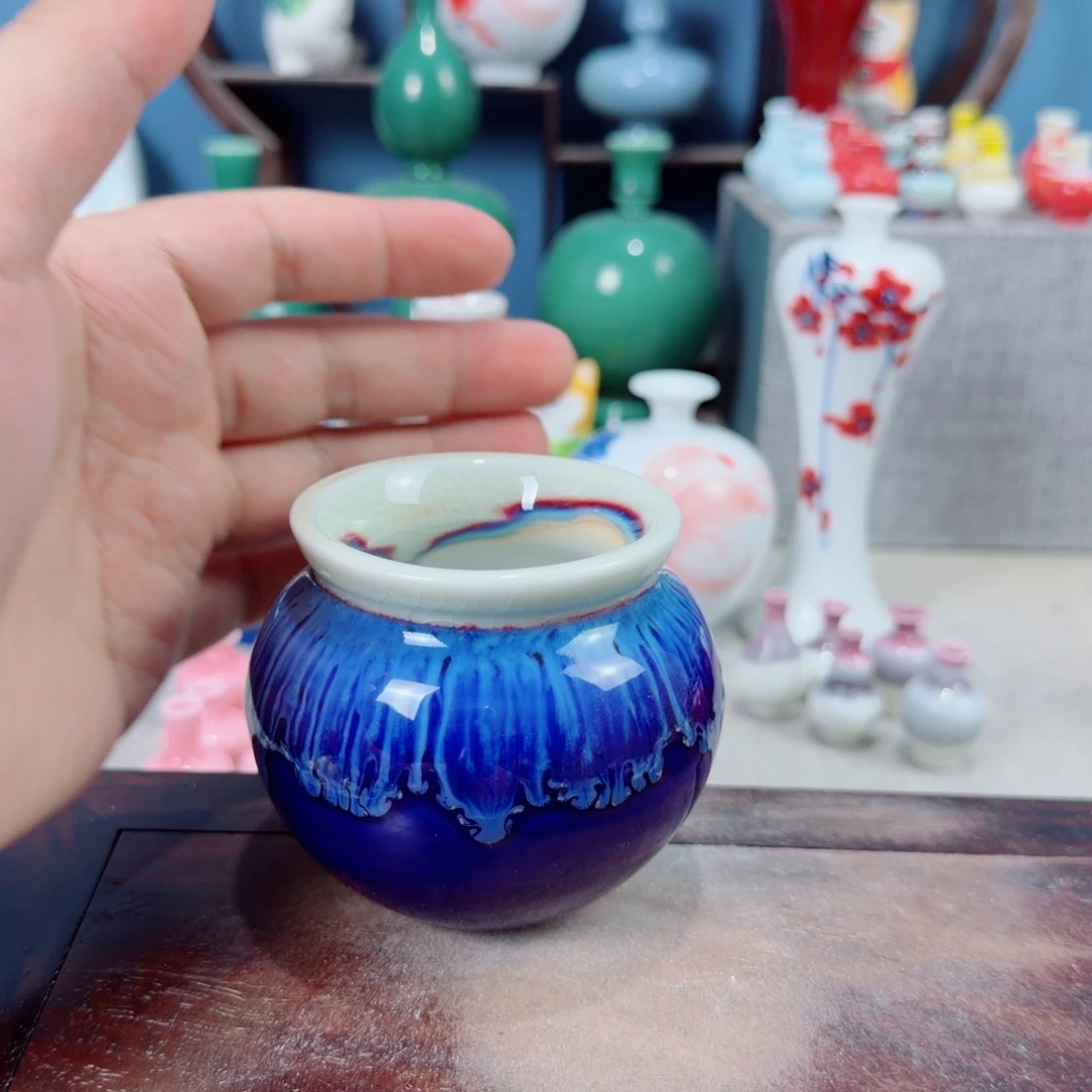 陶瓷手工小花器摆件